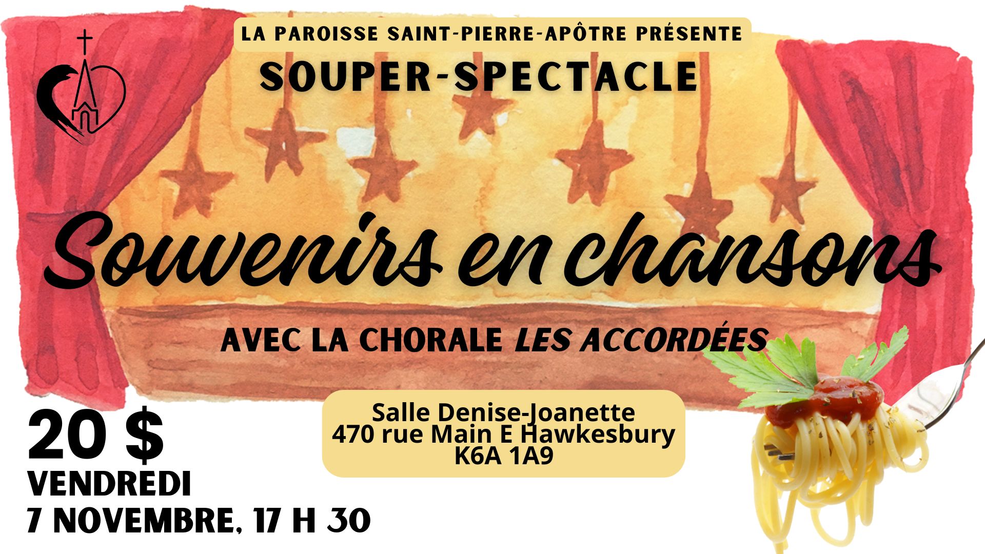 Souper-spectacle Souvenirs en chansons